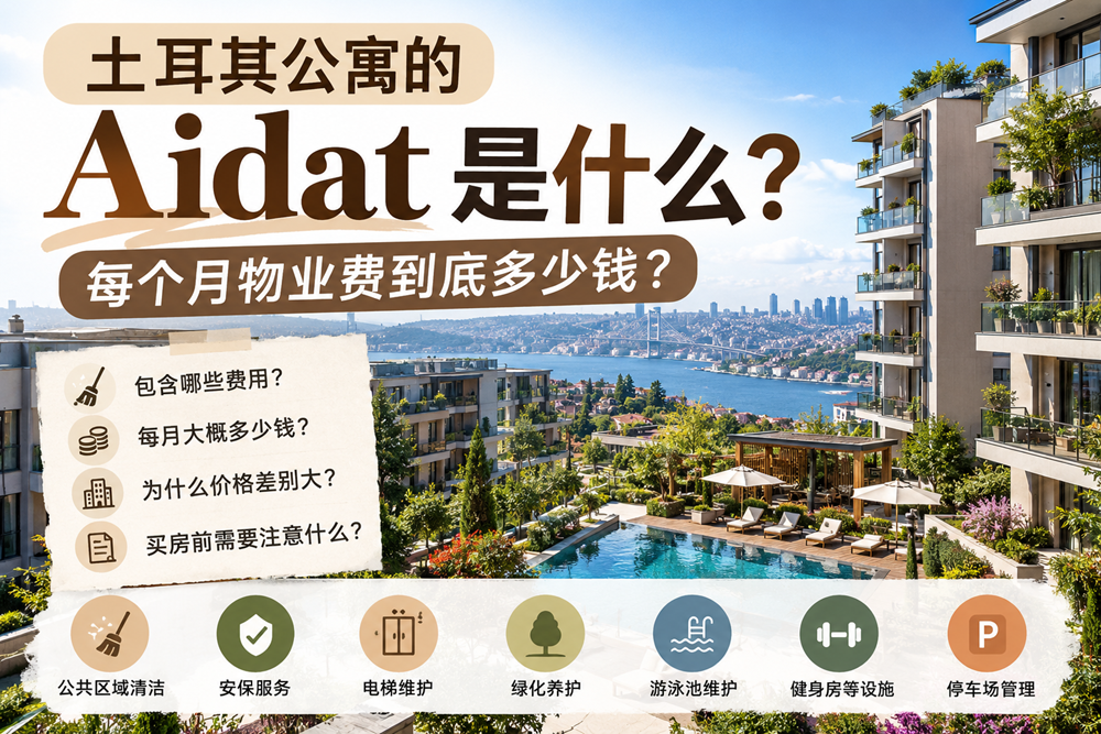 土耳其公寓 Aidat 是什么？2026年物业费每月多少钱？