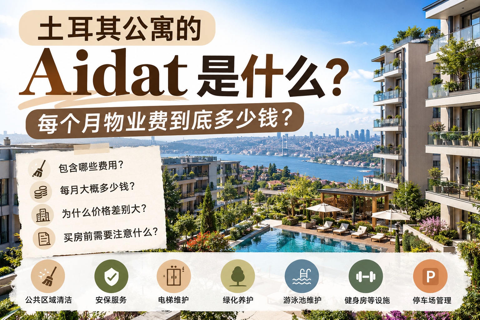 土耳其公寓 Aidat 是什么？2026年物业费每月多少钱？