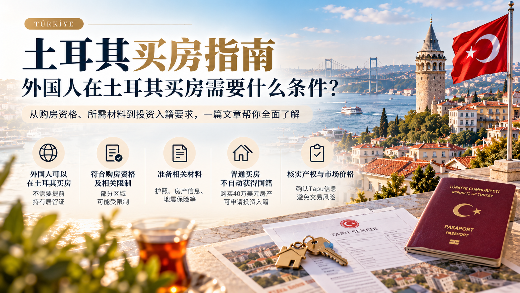 土耳其买房指南：外国人在土耳其买房需要什么条件？