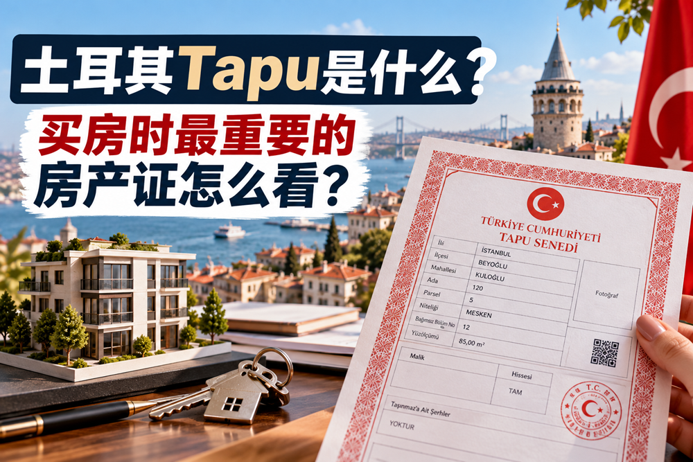 土耳其Tapu是什么？买房时最重要的房产证怎么看？
